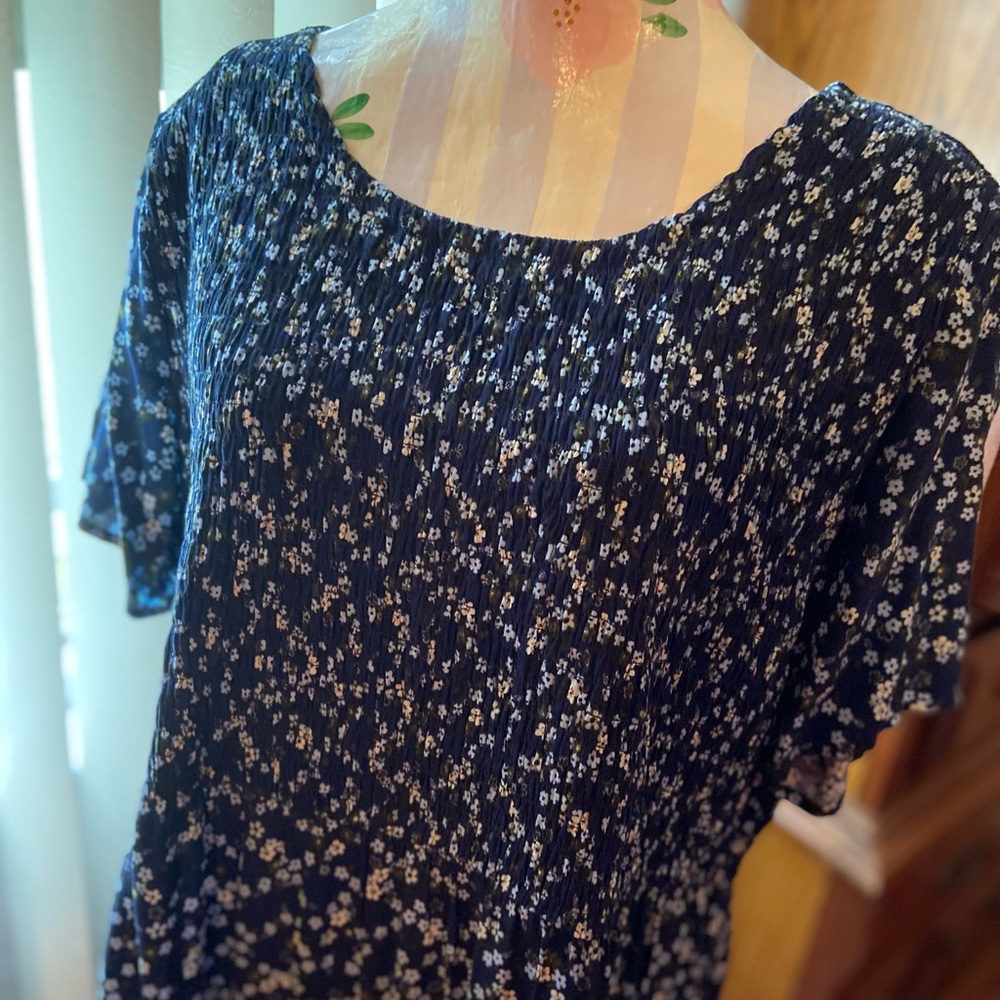 Navy blue maxi dress 18/20W